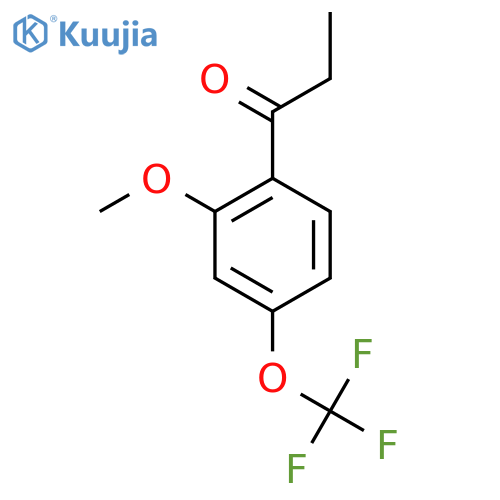 2'-Methoxy-4'-(trifluoromethoxy)propiophenone structure