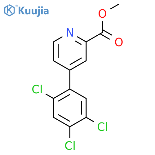 Methyl 4-(2,4,5-trichlorophenyl)picolinate structure