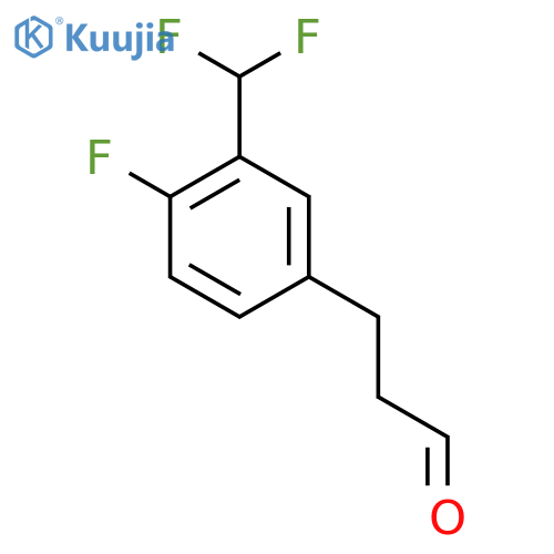 3-(3'-(Difluoromethyl)-4'-fluorophenyl)propionaldehyde structure