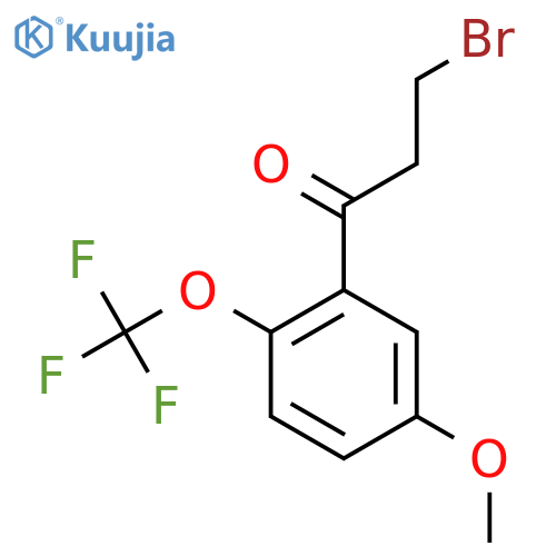3-Bromo-5'-methoxy-2'-(trifluoromethoxy)propiophenone structure