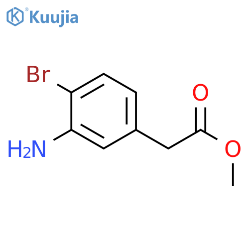 Methyl 2-(3-amino-4-bromophenyl)acetate structure