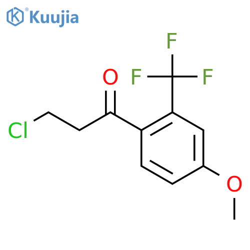 3-Chloro-4'-methoxy-2'-(trifluoromethyl)propiophenone structure