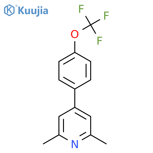 2,6-Dimethyl-4-(4-(trifluoromethoxy)phenyl)pyridine structure