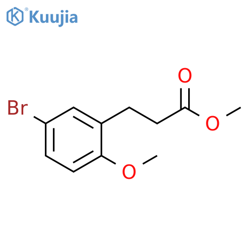 Methyl 3-(5'-bromo-2'-methoxyphenyl)propionate structure