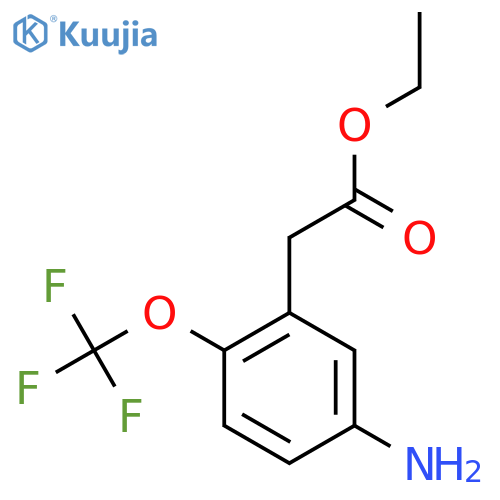 Ethyl 5-amino-2-(trifluoromethoxy)phenylacetate structure