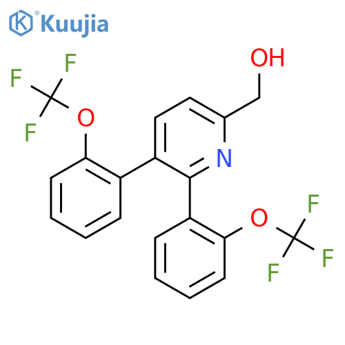 3,2-Bis(2-(trifluoromethoxy)phenyl)pyridine-6-methanol structure