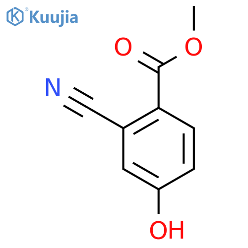 Benzoic acid, 2-cyano-4-hydroxy-, methyl ester structure