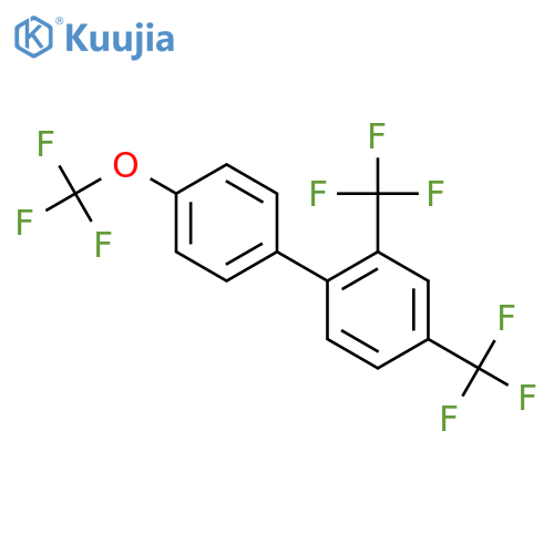 2,4-Bis(trifluoromethyl)-4'-(trifluoromethoxy)biphenyl structure