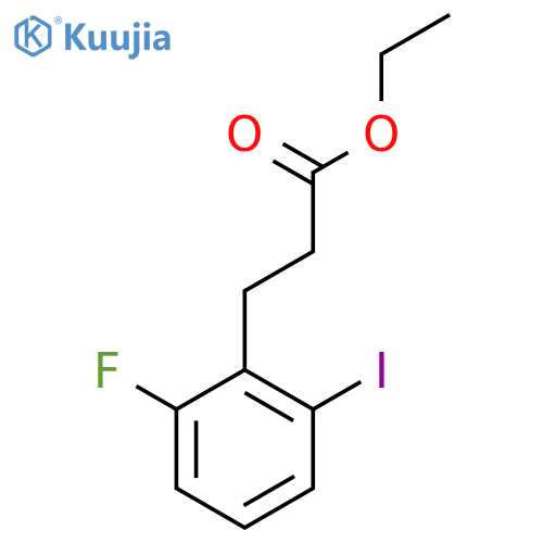 Ethyl 3-(2'-fluoro-6'-iodophenyl)propionate structure