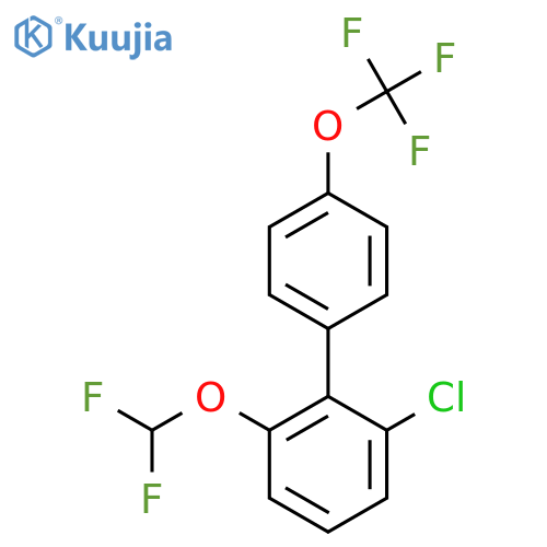 6-Chloro-2-(difluoromethoxy)-4'-(trifluoromethoxy)biphenyl structure