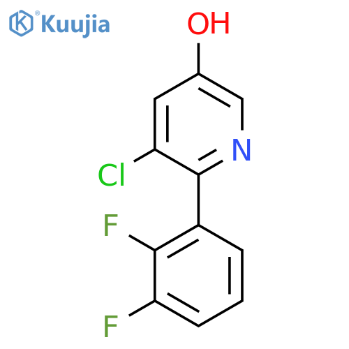 3-Chloro-2-(2,3-difluorophenyl)-5-hydroxypyridine structure