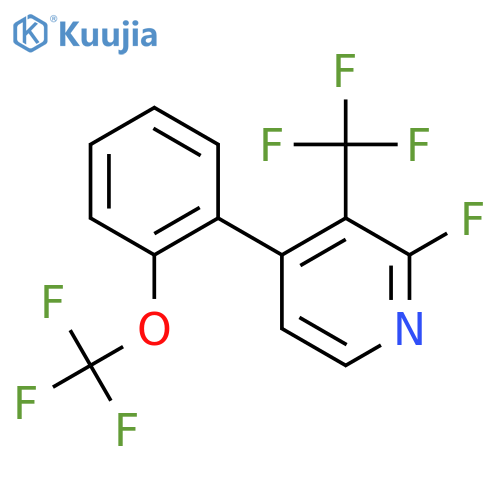 2-Fluoro-4-(2-(trifluoromethoxy)phenyl)-3-(trifluoromethyl)pyridine structure