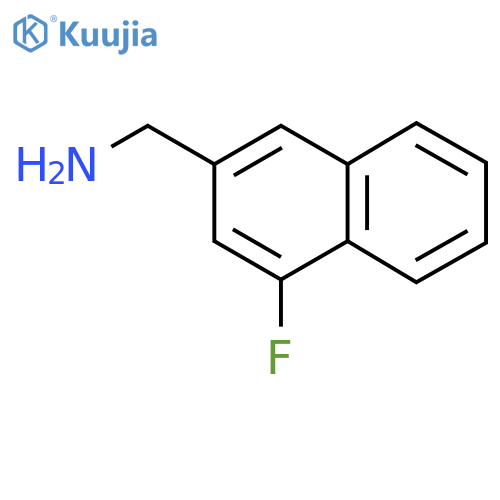 2-(Aminomethyl)-4-fluoronaphthalene structure