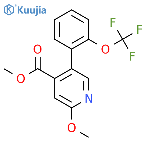 Methyl 2-methoxy-5-(2-(trifluoromethoxy)phenyl)isonicotinate structure