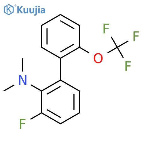 (3-Fluoro-2'-(trifluoromethoxy)biphenyl-2-yl)-dimethylamine structure