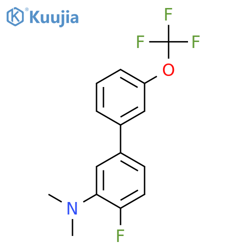 (4-Fluoro-3'-(trifluoromethoxy)biphenyl-3-yl)-dimethylamine structure