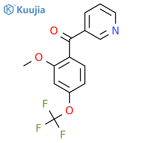 3-(2-Methoxy-4-(trifluoromethoxy)benzoyl)pyridine structure