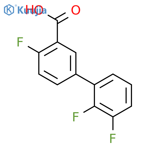 5-(2,3-Difluorophenyl)-2-fluorobenzoic acid structure