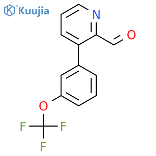3-(3-(Trifluoromethoxy)phenyl)picolinaldehyde structure