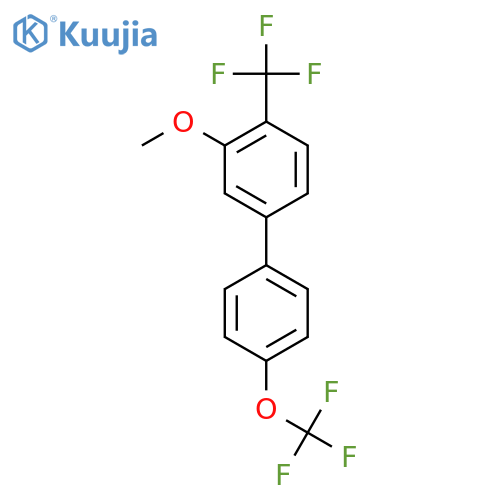 3-Methoxy-4'-(trifluoromethoxy)-4-(trifluoromethyl)biphenyl structure