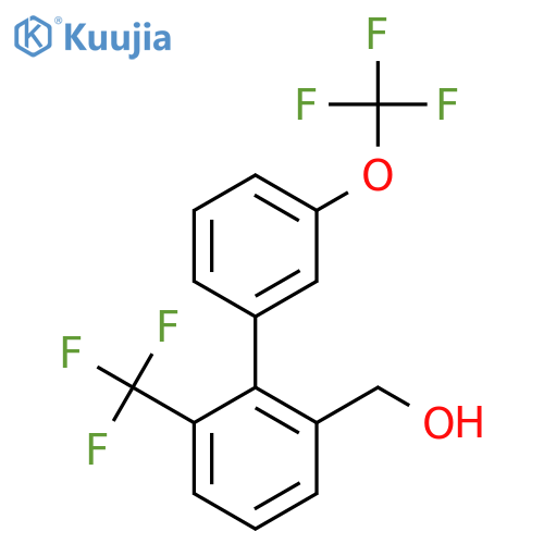 3'-(Trifluoromethoxy)-6-(trifluoromethyl)biphenyl-2-methanol structure