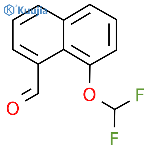 1-(Difluoromethoxy)naphthalene-8-carboxaldehyde structure