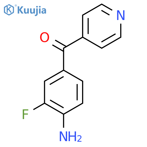 4-(4-Amino-3-fluorobenzoyl)pyridine structure