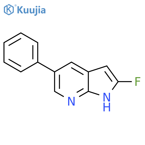 2-Fluoro-5-phenyl-1H-pyrrolo[2,3-b]pyridine structure