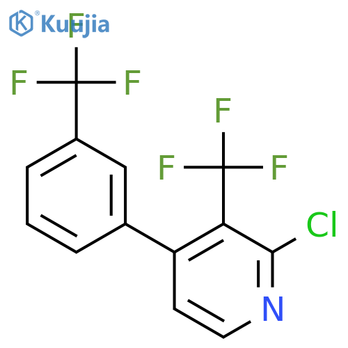 2-Chloro-3-(trifluoromethyl)-4-(3-(trifluoromethyl)phenyl)pyridine structure