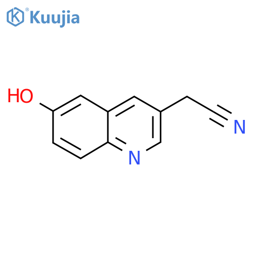 2-(6-Hydroxyquinolin-3-yl)acetonitrile structure