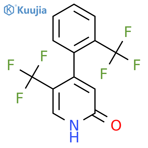 2-Hydroxy-5-(trifluoromethyl)-4-(2-(trifluoromethyl)phenyl)pyridine structure