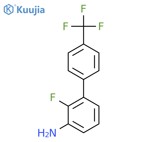 3-Amino-2-fluoro-4'-(trifluoromethyl)biphenyl structure