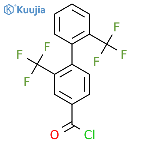 2,2'-Bis(trifluoromethyl)biphenyl-4-carbonyl chloride structure