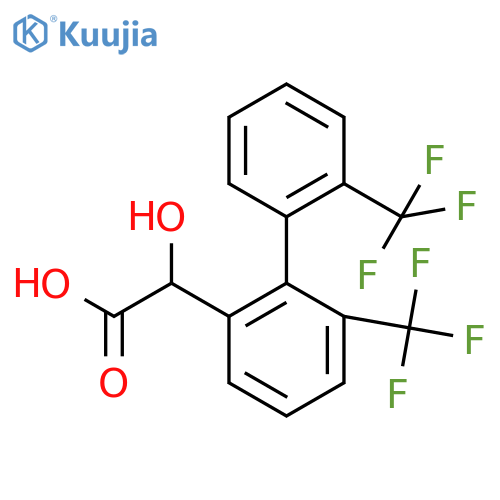 (6,2'-Bis(trifluoromethyl)biphenyl-2-yl)-hydroxy-acetic acid structure
