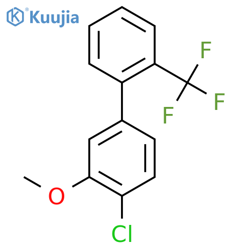 4-Chloro-3-methoxy-2'-(trifluoromethyl)biphenyl structure