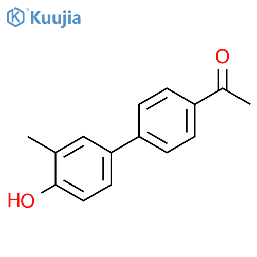 4-(4-Acetylphenyl)-2-methylphenol structure