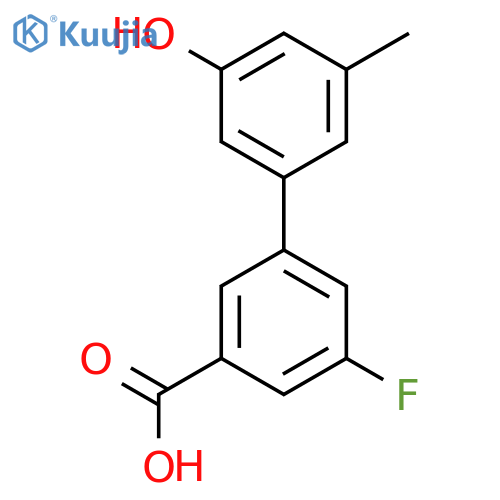 5-(3-Carboxy-5-fluorophenyl)-3-methylphenol structure
