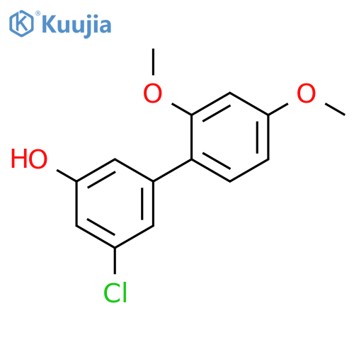 3-Chloro-5-(2,4-dimethoxyphenyl)phenol structure