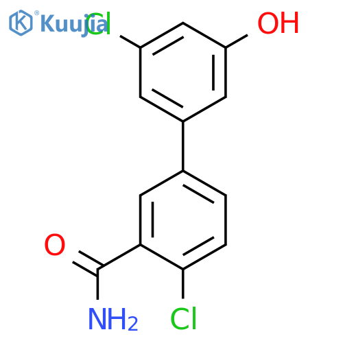 5-(3-Carbamoyl-4-chlorophenyl)-3-chlorophenol structure