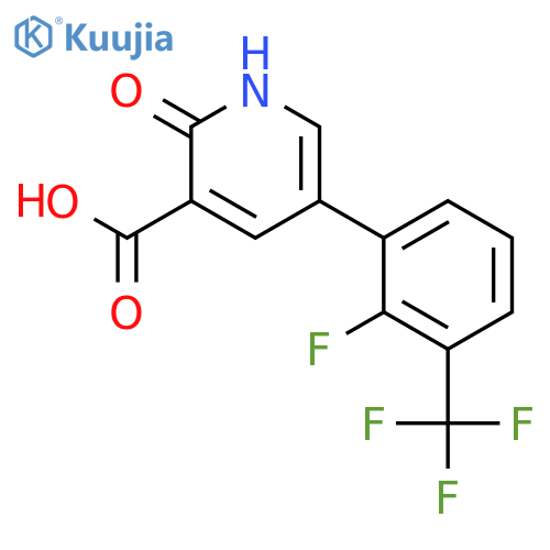 5-(2-Fluoro-3-trifluoromethylphenyl)-2-hydroxynicotinic acid structure