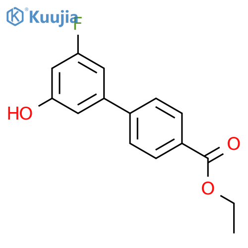 5-(4-Ethoxycarbonylphenyl)-3-fluorophenol structure