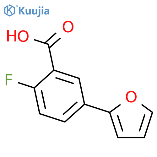 2-Fluoro-5-(furan-2-YL)benzoic acid structure