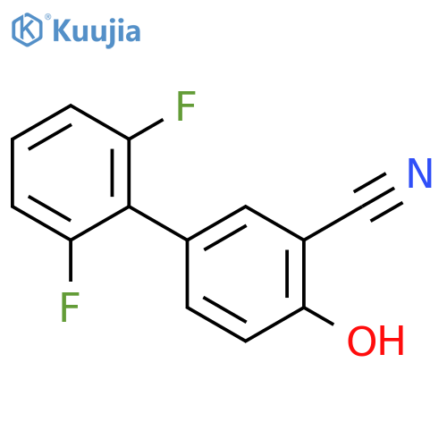 2-Cyano-4-(2,6-difluorophenyl)phenol structure