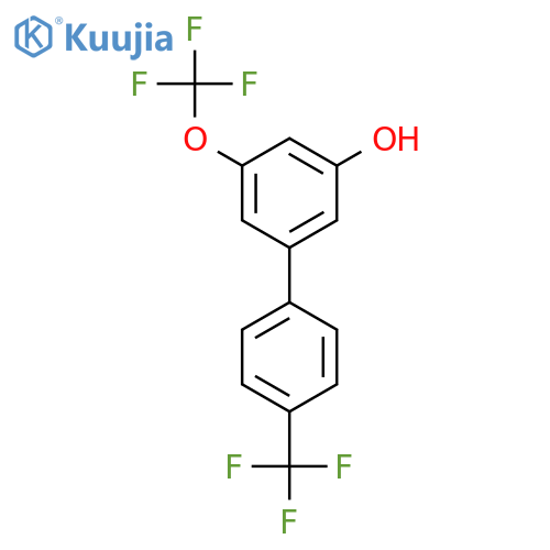 5-(4-Trifluoromethylphenyl)-3-trifluoromethoxyphenol structure