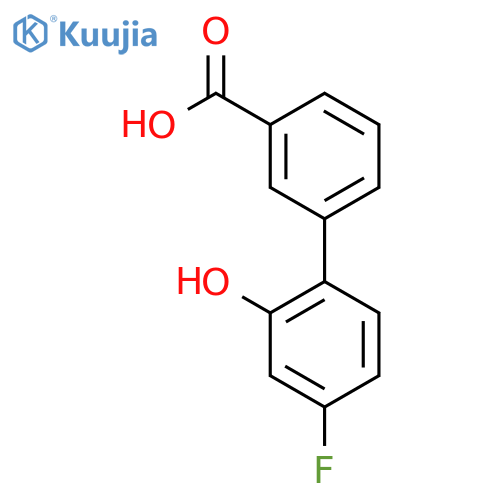 3-(4-Fluoro-2-hydroxyphenyl)benzoic acid structure