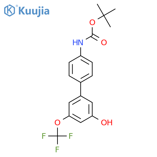 5-(4-Boc-aminophenyl)-3-trifluoromethoxyphenol structure