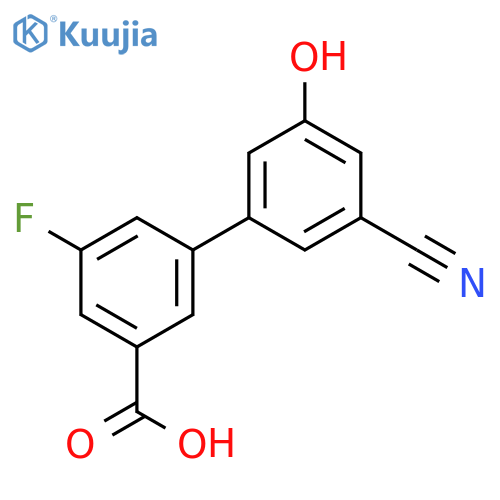 5-(3-Carboxy-5-fluorophenyl)-3-cyanophenol structure