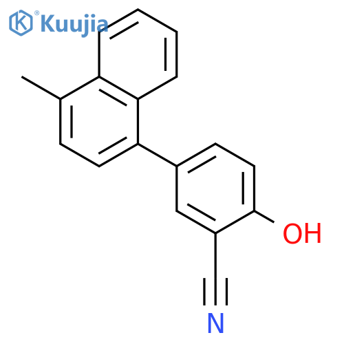 2-Cyano-4-(naphthalen-1-yl)phenol structure
