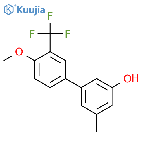 5-(4-Methoxy-3-trifluoromethylphenyl)-3-methylphenol structure