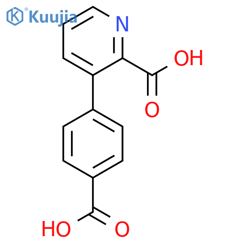3-(4-Carboxyphenyl)picolinic acid structure
